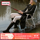 HUNTER雨靴户外露营女鞋惠灵顿经典英伦防水防滑骑士靴女长筒女靴高筒靴 哑光黑色/BLK 37