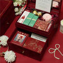 结婚伴手礼女伴娘轻奢实用礼盒新娘姐妹团小众高级感回礼套装婚礼 产品尺寸21.5*16.5*15.5