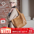 CASSILE明星同款卡思乐女包托特包植鞣牛皮大容量轻奢复古单肩包生日礼物