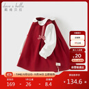 戴维贝拉女童连衣裙宝宝假两件裙子秋装儿童洋气公主裙