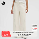 lululemon丨Fleece Varsity 女士拉绒两穿高腰长裤 LW5HA7S 骨白 M
