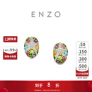 周大福ENZO 海洋耳钉大版18K金多彩宝石钻石耳钉女EZV4872 EZV4872