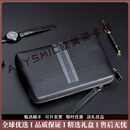 ANYSMIC奢侈高档品牌男士手拿包男真皮大容量手抓包时尚信封包头层牛皮男 黑色