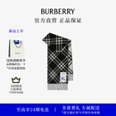 博柏利（BURBERRY）【新品】围巾男女 格纹羊绒围巾 黑色
