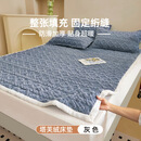 新款加厚绒冬季塔芙绒厚实家用床上用保暖珊瑚CLp塔芙绒软床褥jd 塔芙绒床垫-灰色 单床垫150*200cm