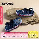 卡骆驰crocs洞洞鞋贝雅卡骆班轻便耐磨一脚蹬休闲鞋|205089 深蓝/辣椒红-4CC 43 (270mm)