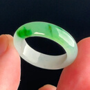 碧玉尊冰糯种翡翠玉戒指浅绿飘绿A货珠宝玉石玉器首饰带证戒圈18#