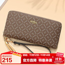 金利来女士钱包女复古印花拉链手拿包礼盒 生日礼物送礼