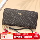 金利来女士钱包女复古印花拉链手拿包礼盒 生日礼物送礼