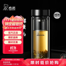 希诺（HEENOOR）抗菌玻璃杯双层隔热高档车载水杯男2025新款泡茶杯子XN-9607KT