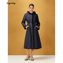 Song of Song歌中歌冬季专选【两穿剪绒水貂】长款皮草 藏蓝 XL