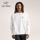 ARC'TERYX始祖鸟 KRAGG COTTON LS 透气 男子 棉质长袖T恤 石膏白/黑色 M