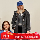 ELAND【100%绵羊毛】衣恋毛呢外套女长袖休闲大衣2025秋季新款 EEJWF4TE01灰色(15)Grey XS /155