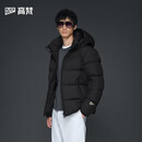 高梵【田栩宁同款】黑金鹅绒服机能5.0五格2025男士羽绒服 黑色5.0 L