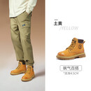 骆驼（CAMEL）增高工装靴男经典厚底马丁靴男 L14W307636 黄色 41