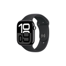 Apple/苹果 Watch Series 10 智能手表GPS款46毫米亮黑色铝金属表壳黑色运动型表带M/L MX273CH/B