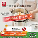 双立人（ZWILLING）蒸锅双层不锈钢汤锅蒸笼煲汤蒸馒头锅大容量Nova plus套装28cm