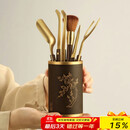 不拙茶道六君子电木套装茶具配件茶艺摆件钢制茶刀茶夹暗香茶具六君子