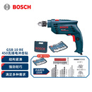 博世（BOSCH）冲击钻手电钻木材钢材石材钻孔插电式GSB 10RE set 100附件套装