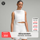 lululemon丨Flow Y 女士运动二合一短款背心 LW1CMYS 白色 S /6