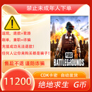 【自动发货】PUBG G币绝地求生g币游戏币Gcoin皮肤 绝地求生cdk兑换码充值点券steam吃鸡充值卡激活码 11200g-COIN【售后不退别人让你拍是骗子】