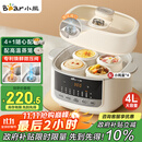 小熊（Bear）电炖锅 炖盅 隔水炖锅炖汤盅煲汤锅 燕窝炖盅婴儿煮粥 电炖盅4.1L家用3-4人微压电炖锅DDZ-J25G2