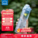 乐扣乐扣（LOCK&LOCK）人鱼线塑料运动水杯夏天便携水壶带刻度提手男女水杯子700ML蓝色