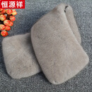 恒源祥水貂毛领子男通用翻领整皮方领皮草大衣冬保暖真毛毛领子单卖 进口上等水貂_原色灰_正常码内50外60中9两头1