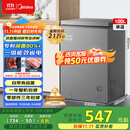 美的（Midea）100升小冰柜家用冷藏冷冻两用一级能效节能茶叶保鲜柜小型冷柜冰箱BD/BC-100KMF(E)国家补贴