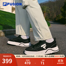 FILAFUSION 斐乐潮牌【章昊同款】男鞋2025新款厚底帆布鞋运动休闲鞋 黑/奶白-BG 42