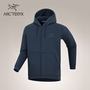 ARC'TERYX始祖鸟 EMBLEM FLEECE FULL-ZIP HOODY 男子 抓绒衫 Black Sapphire/蓝黑色 M