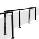 鲁堡 不锈钢玻璃扶手 1m 米