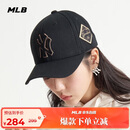 MLB帽子男女刺绣硬顶棒球帽运动四季遮阳帽3ACP8501N-50GOS-F/金色