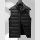 UOSO男装品牌羽绒马甲背心男秋冬季休闲坎肩轻便保暖背心上衣可外穿 a黑色 2XL