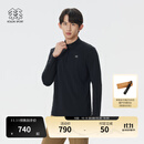 KOLON SPORT【预售】/可隆户外吸湿速干T恤 男子S-FUNCTIONAL半拉链长袖内搭 LHZT5AN023-BK 黑色 XL 180/100A