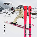 FACTIONDancer舞者79滑雪板刻滑公园2526新品单双板全地形自由式户外装备 粉色（预装滑轨带固定器） 166cm