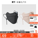 蕉下保暖口罩秋冬季防风防晒口罩面罩女防寒高颜值绒感不闷聚热隔冷