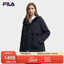 FILA 斐乐官方女士棉服2025冬季新款时尚休闲舒适连帽中长款外套