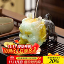 八千行茶宠创意摆件变色貔貅可养吸财招财功夫茶具配件茶桌茶台茶盘