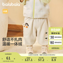巴拉巴拉婴儿裤子2024宝宝秋冬男女童长裤卫裤天鹅绒时尚洋气208424108225