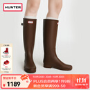 HUNTER雨靴refined雨鞋女露营防水高筒长靴靴子户外鞋防水鞋 深巧色/EPD（新色） 38