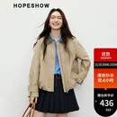 红袖炸街卡其风衣2025秋季新款女装MIU系风翻领休闲气质显瘦短外套 卡其038 M