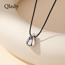 Qlady水滴项链高级感轻奢小众男女长款2026新年配饰吊坠毛衣链挂件饰品