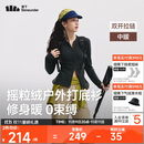 蕉下（beneunder）摇粒绒双开拉链上衣女修身弹力长袖亲肤内搭打底衫PM007