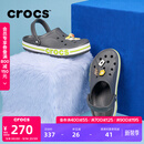 卡骆驰crocs洞洞鞋贝雅卡骆班轻便耐磨一脚蹬休闲鞋|205089 石板灰/青柠绿-0GX 41 /42(260mm)