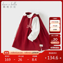 戴维贝拉女童连衣裙宝宝假两件裙子秋装儿童洋气公主裙