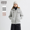 Teenie Weenie小熊女装卫衣秋冬季时尚休闲舒适基础简约连帽外套 中灰色 M