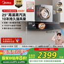 美的（Midea）【AK5pro升级款25风量】抽吸排油烟机变频顶侧一体蒸汽洗自清洁以旧换新国家补贴20%可配燃气灶