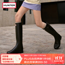 HUNTER【修饰腿型】户外露营女鞋Refined防水防滑高筒靴长筒靴网红女靴 黑色BLK/哑光 38
