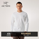 ARC'TERYX始祖鸟 CAPTIVE ARC'WORD LS 透气 男子 棉质长袖T恤 WHITE LIGHT/石膏白 M